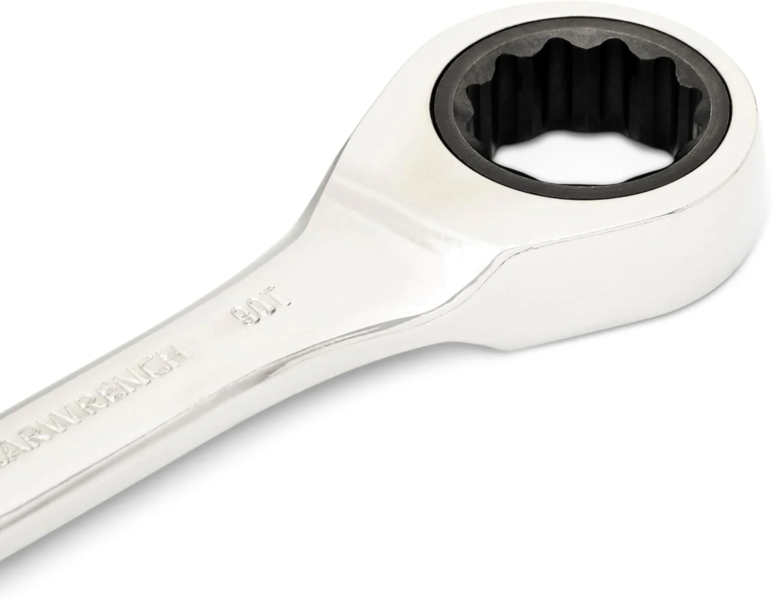 GEARWRENCH 18mm 90-Tooth 12 Point Stubby Combination Ratcheting Wrench | 86848 - Image 4