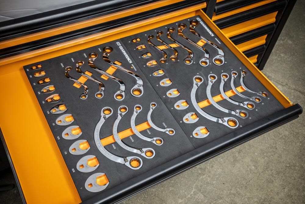 GEARWRENCH 19 Piece Specialty Ratcheting SAE Wrench Set in Foam Storage Tray - GWMSSRWSAE - Image 2