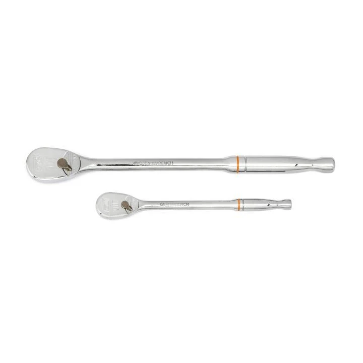 GEARWRENCH 2 Pc. 1/4" & 3/8" Drive 90 Tooth Long Handle Teardrop Ratchet Set - 81268T