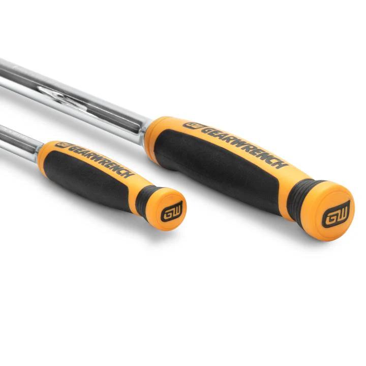 GEARWRENCH 2 Piece 1/4inch and 3/8inch Drive 120XP Flex Head Teardrop Ratchet Set, Dual Material - 81204P - Image 2