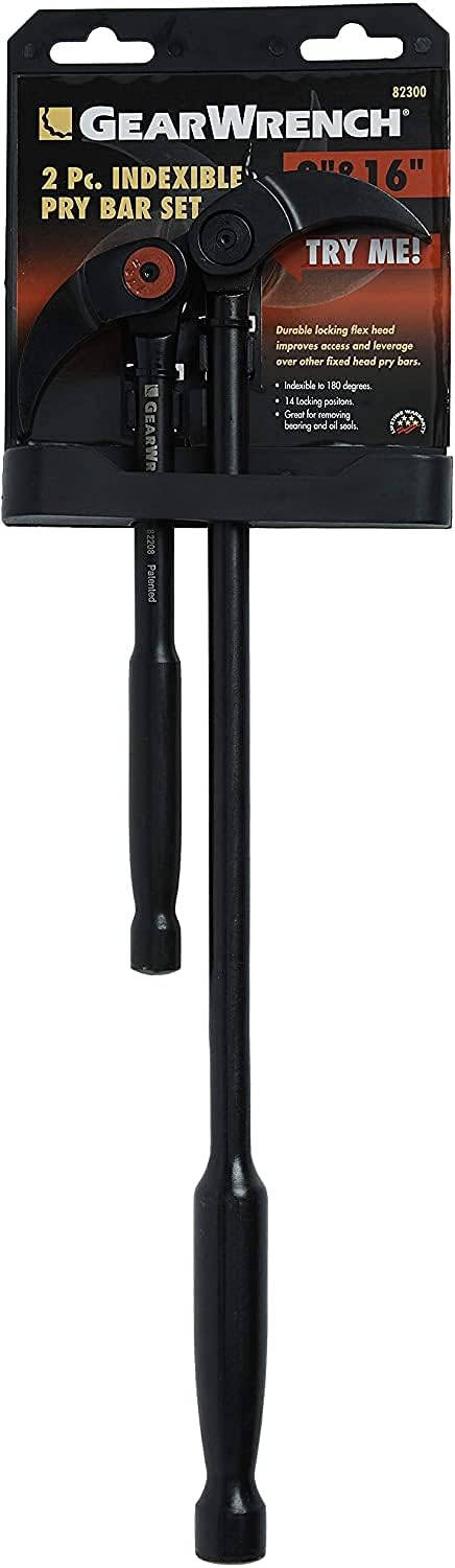 GEARWRENCH 2 Pc. Indexing Pry Bar Set, 8" & 16" - 82300 2-piece kit - Image 8
