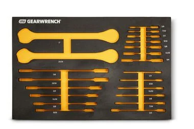 GEARWRENCH 21 Piece 72T SAE Standard & Stubby Ratcheting Wrench Set with EVA Foam Tray - 86526 - Image 6