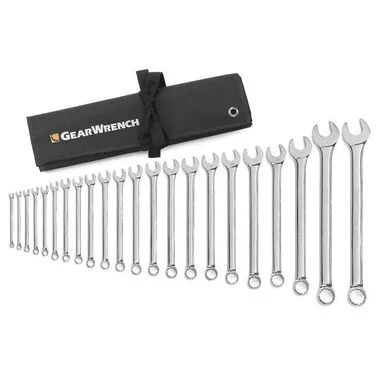 GEARWRENCH 22 Pc. 12 Pt. Combination Wrench Set, Long Pattern, Metric - 81916