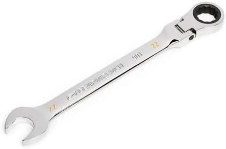 GEARWRENCH (86722) 22mm 4 Degree Swing Arch 12 Point Flex Head Ratcheting Combination Wrench - Image 3