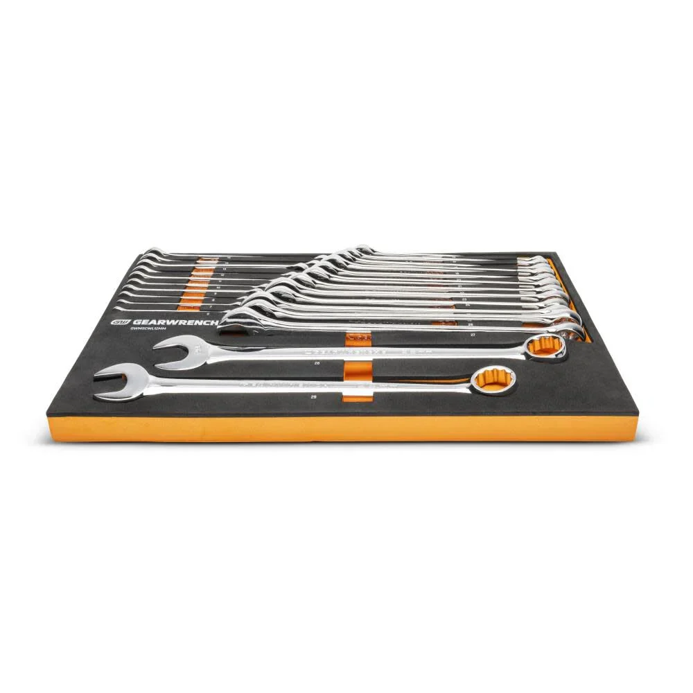 GEARWRENCH 24 Piece 12 Point Long Pattern Combination Metric Wrench Set in Foam Storage Tray - GWMSCWL12MM - Image 3