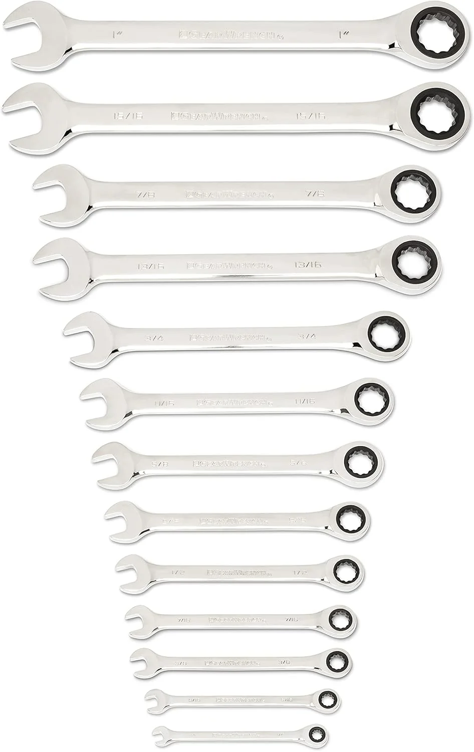 GEARWRENCH 86700 25 Pc. Combination Ratcheting Wrench Set, SAE/MM - Image 10