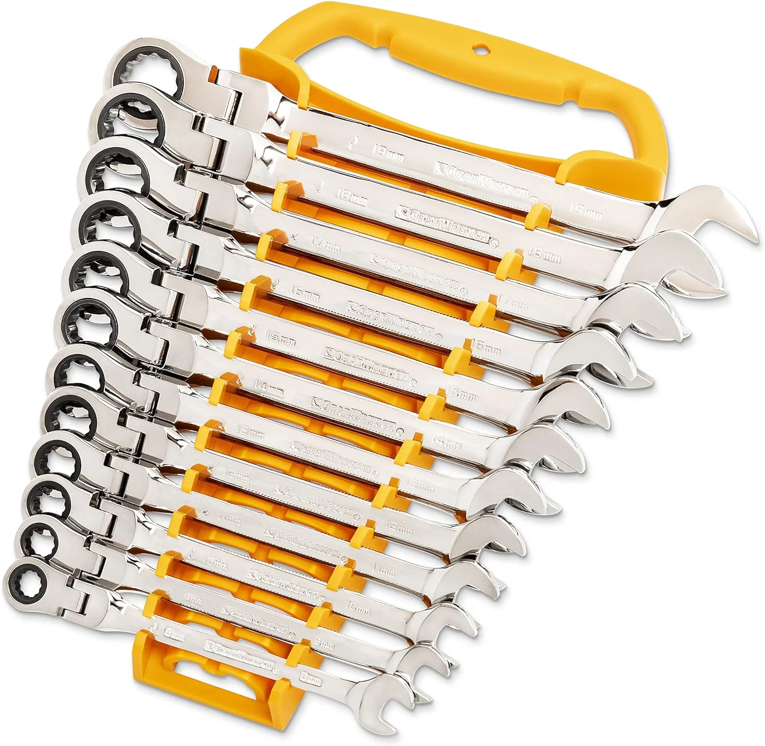GEARWRENCH 86730 25-Pc. Flex Combination Ratcheting Wrench Set, SAE/MM - Image 6