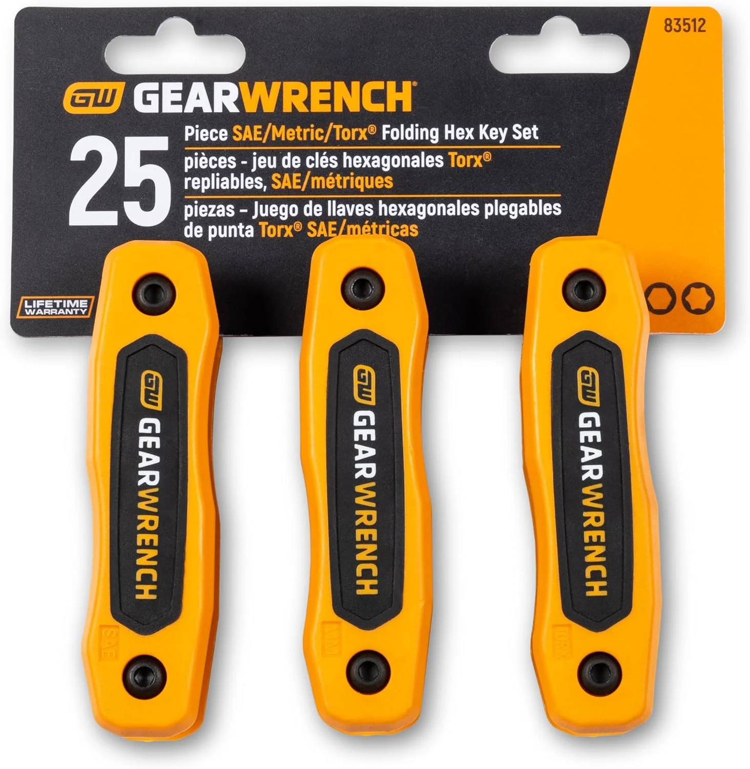 GEARWRENCH 83512 25 Piece SAE/Metric/Torx Folding Hex Key Set - Image 7