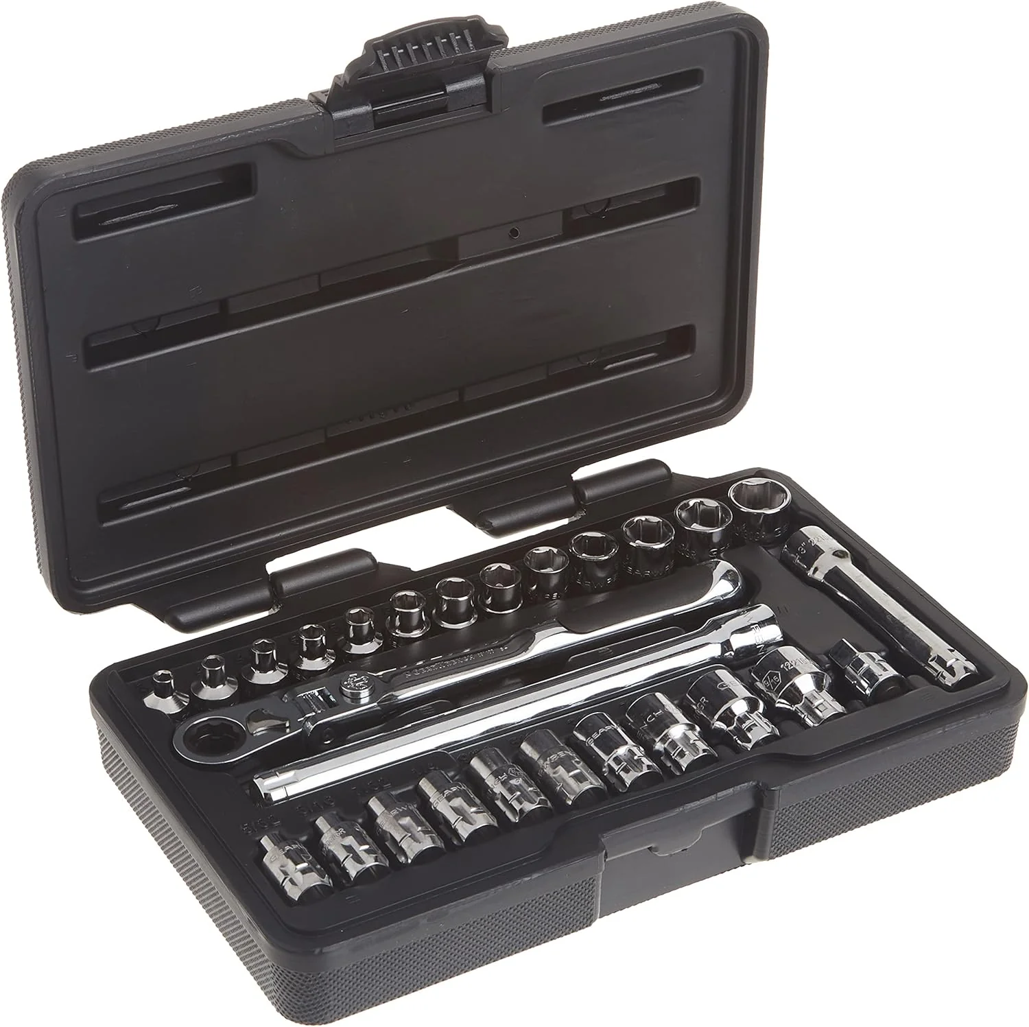 GEARWRENCH 27 Pc. 1/4" Drive 6 Pt. Pass-Thru Mechanics Tool Set, Standard SAE/Metric - 891427 42373 891427 - Image 2