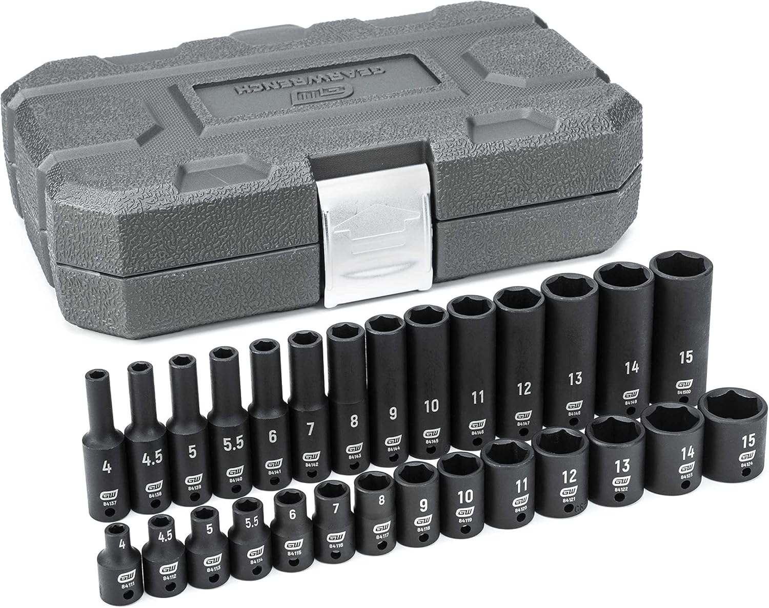 GEARWRENCH 28 Pc. 1/4" Drive 6 Pt. Standard & Deep Impact Socket Set, Metric - 84901 - Image 2
