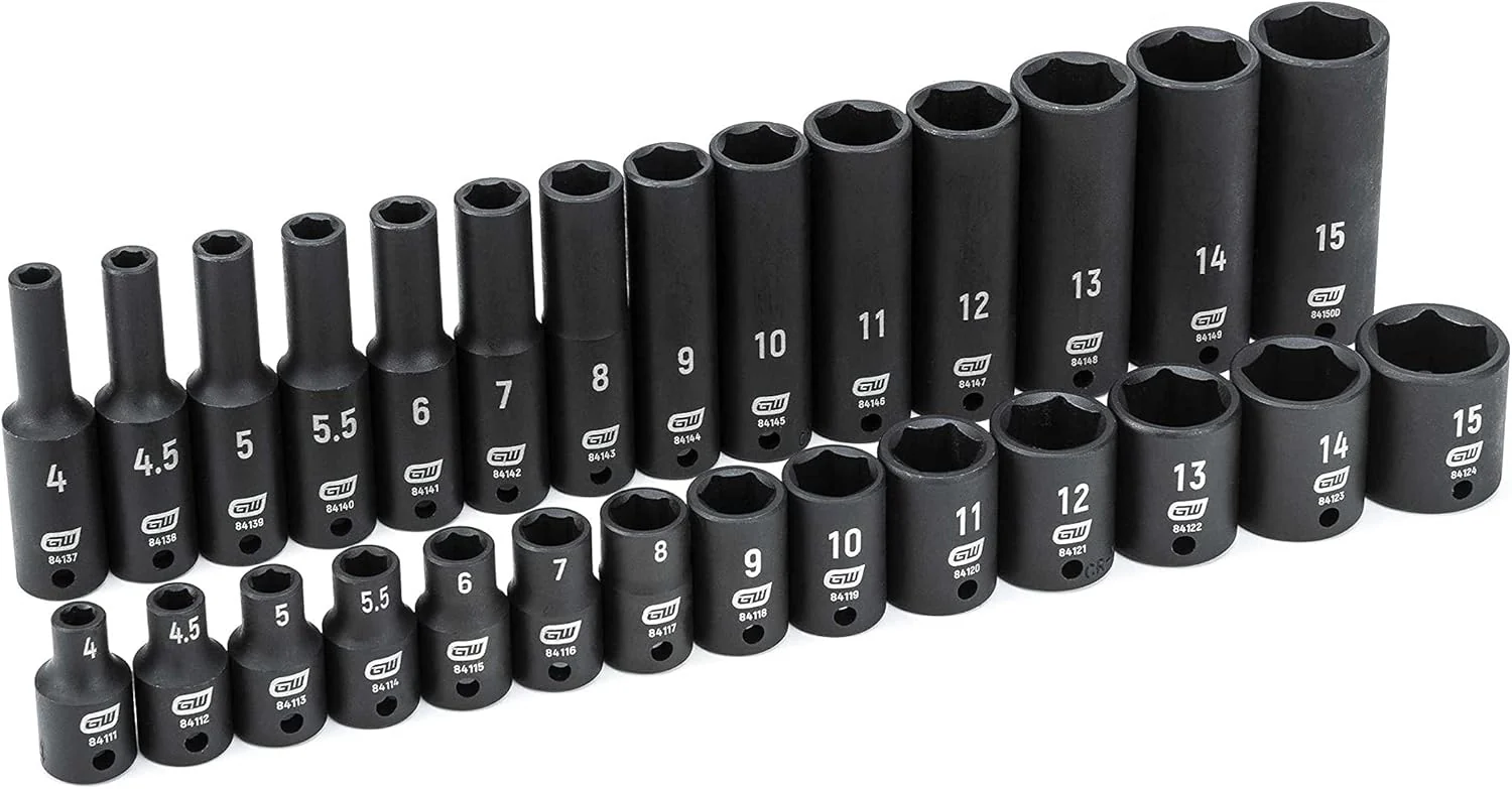GEARWRENCH 28 Pc. 1/4" Drive 6 Pt. Standard & Deep Impact Socket Set, Metric - 84901 - Image 3