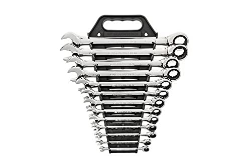 GEARWRENCH 13-Piece 72-Tooth 12 Point Ratcheting Combination SAE Wrench Set - Image 3