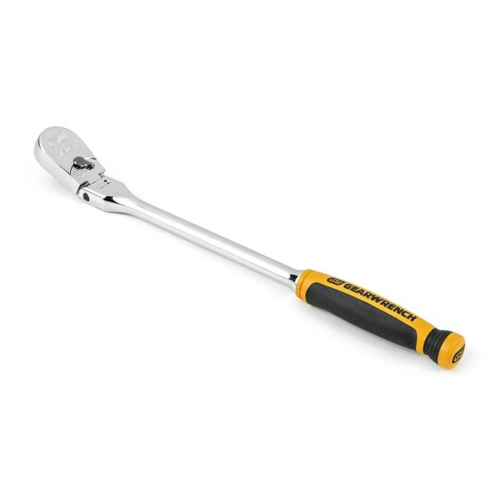GEARWRENCH 3/8" 120XP Flex Head Teardrop Ratchet with Dual Material Handle, 13-1/2" - 81210P - Image 6