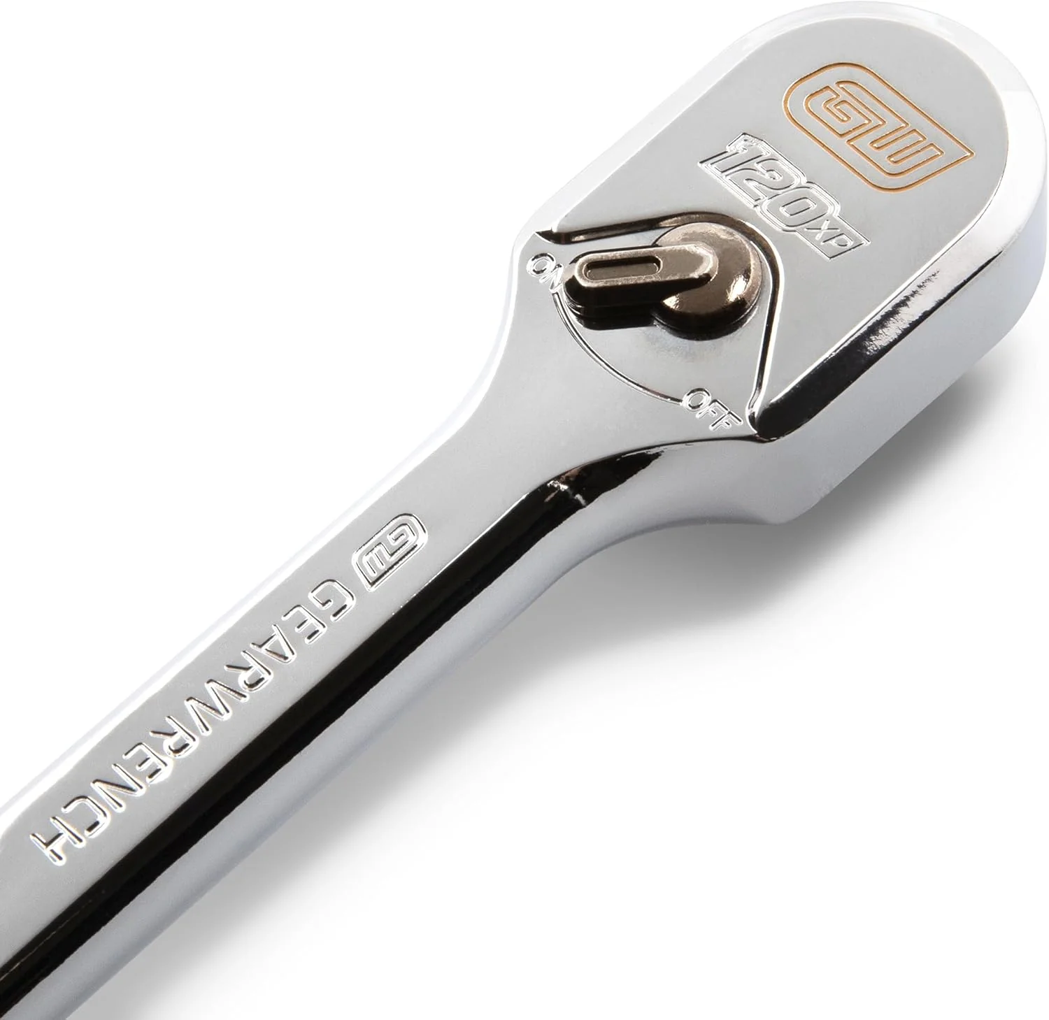 GEARWRENCH 3/8" Drive 120XP Full Polish Chrome Extra Long Handle Teardrop Ratchet | 81269XP - Image 6