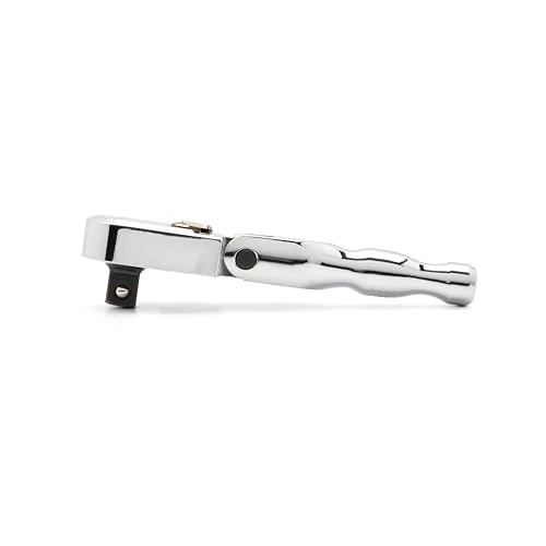 GEARWRENCH 3/8" Drive 120XP Full Polish Chrome Stubby Flex Head Teardrop Ratchet | 81212XP - Image 3