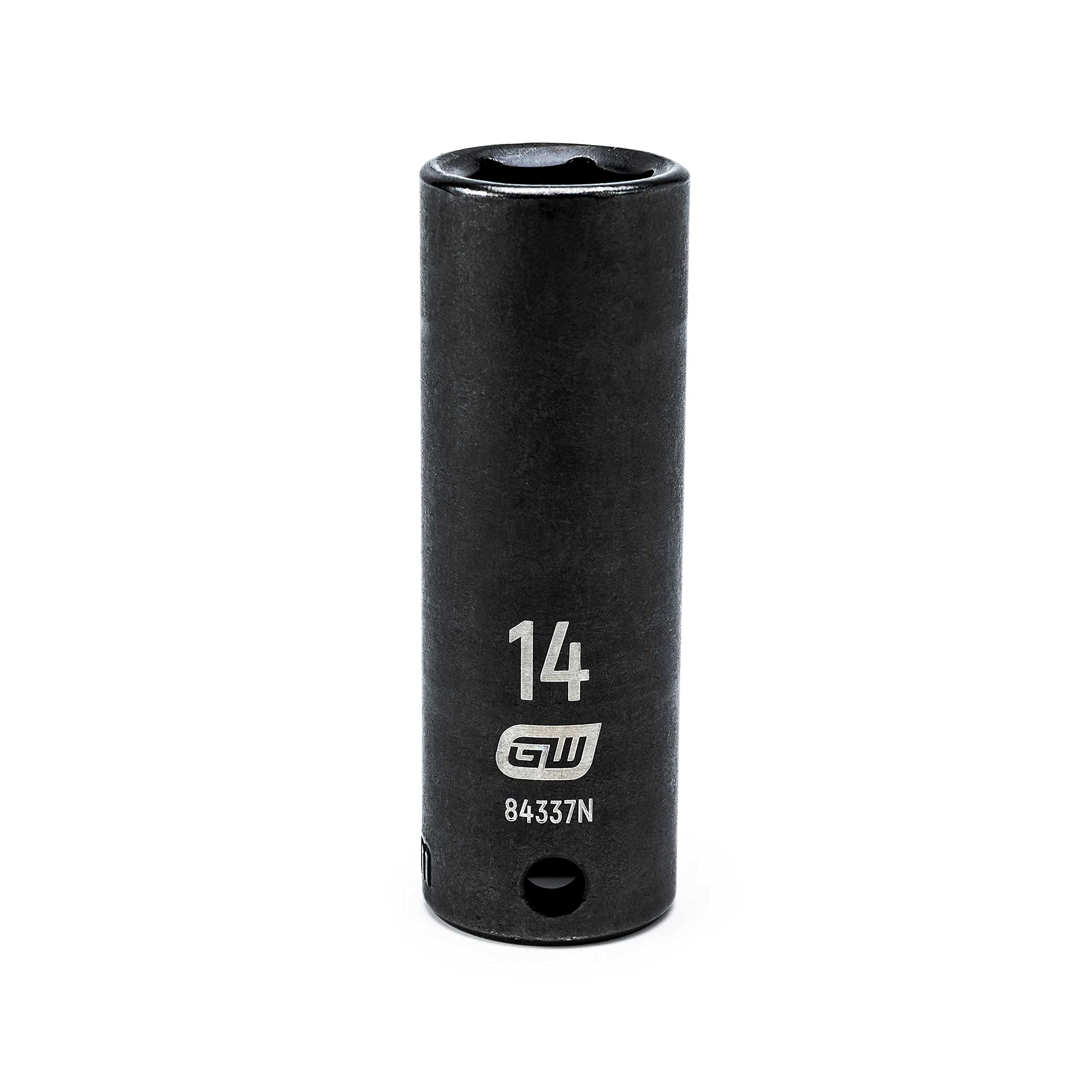 GEARWRENCH 3/8" Drive Deep Impact Metric Socket 14mm, 6 Point - 84337N