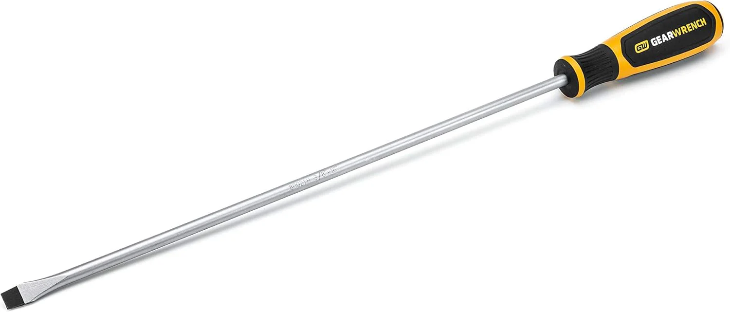 GEARWRENCH 80021H 3/8" x 16" Slotted Dual Material Screwdriver - Image 2