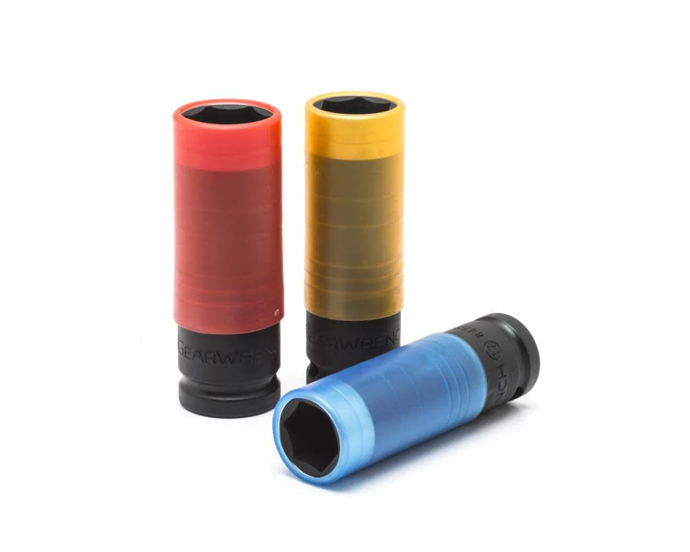 GEARWRENCH 3 Piece 1/2" Drive High-Strength Wheel Protector Impact Metric Socket Set | 84946 - Image 2