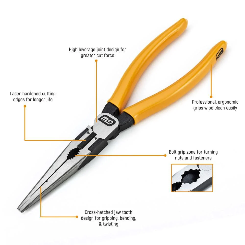 GEARWRENCH 82202-06 3 Piece Dipped Electrician Plier Set - Image 4