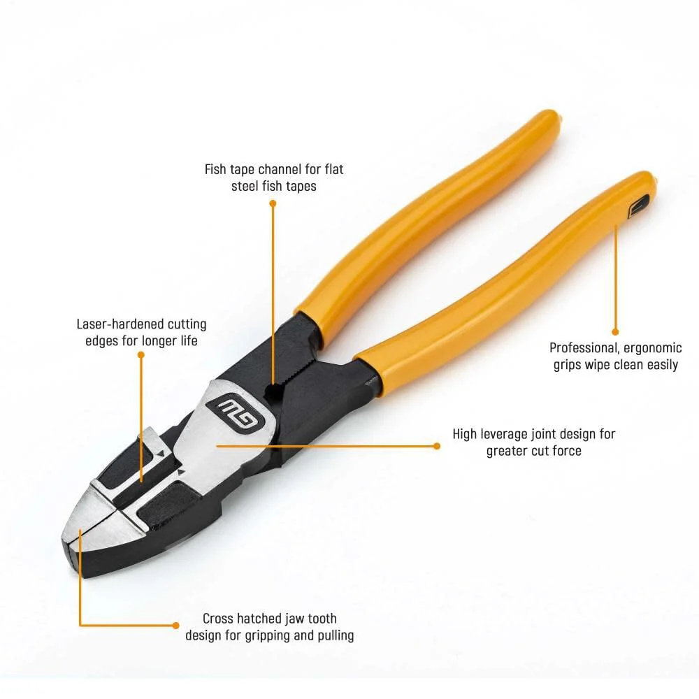 GEARWRENCH 82202-06 3 Piece Dipped Electrician Plier Set - Image 5