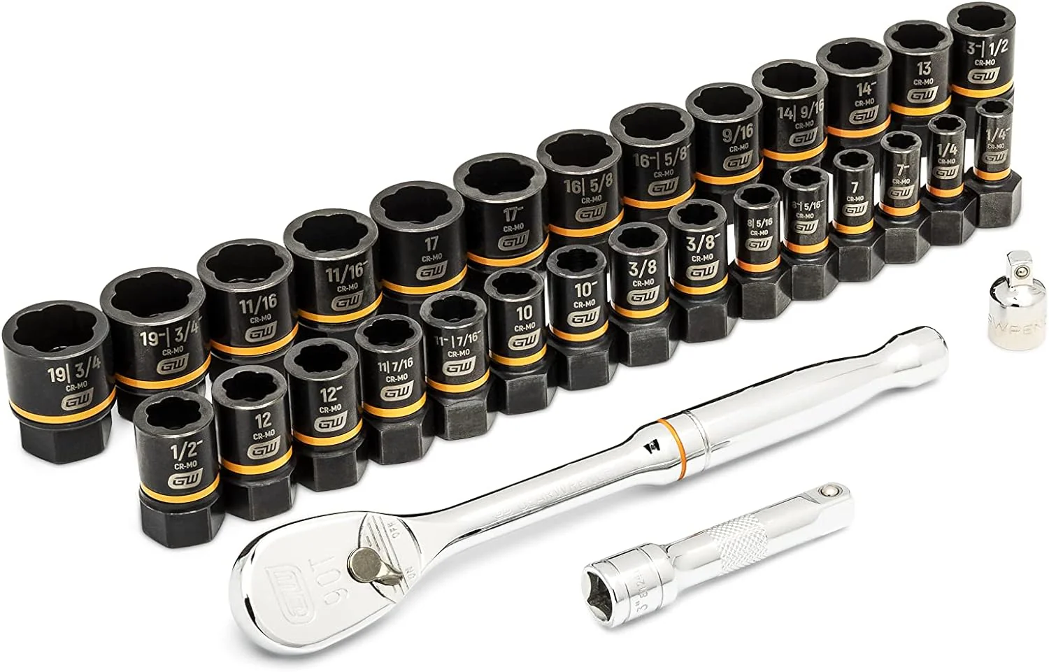 GEARWRENCH 86525 31 Piece Bolt Biter Ratchet Socket Set MM/SAE with EVA Foam Tray - Image 3