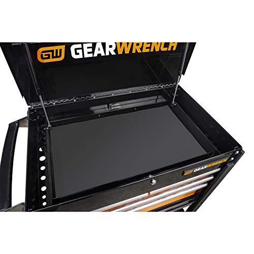 GEARWRENCH 33" 4 Drawer Black & Orange Utility Cart - 83168 - Image 8