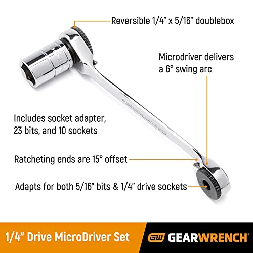 GEARWRENCH 35 Pc. 1/4" Drive MicroDriver Set - Image 2