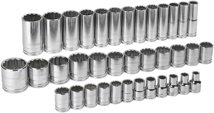 GEARWRENCH 37 Pc. 1/2" Drive 12 Point Standard & Deep Metric Socket Set - 80730 - Image 3