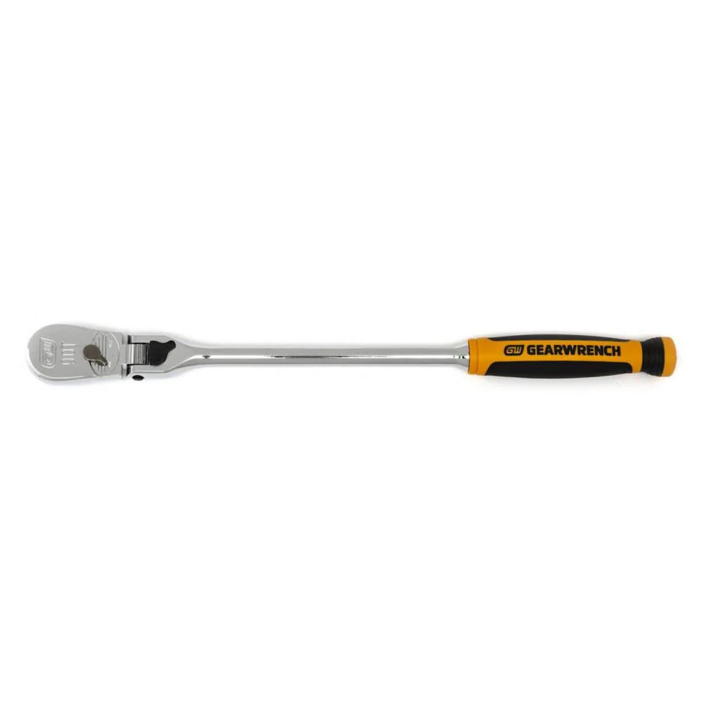 GEARWRENCH 81298T 3 Pc. 1/4", 3/8" & 1/2" Drive 90 Tooth Dual Material Locking Flex Head Ratchet Set - Image 2