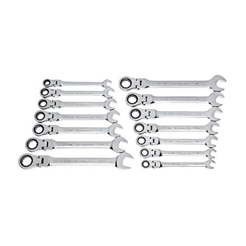 GEARWRENCH 9901D - 4-Piece 12 Point Flex Head Ratcheting Combination Metric Wrench Completer - Image 6