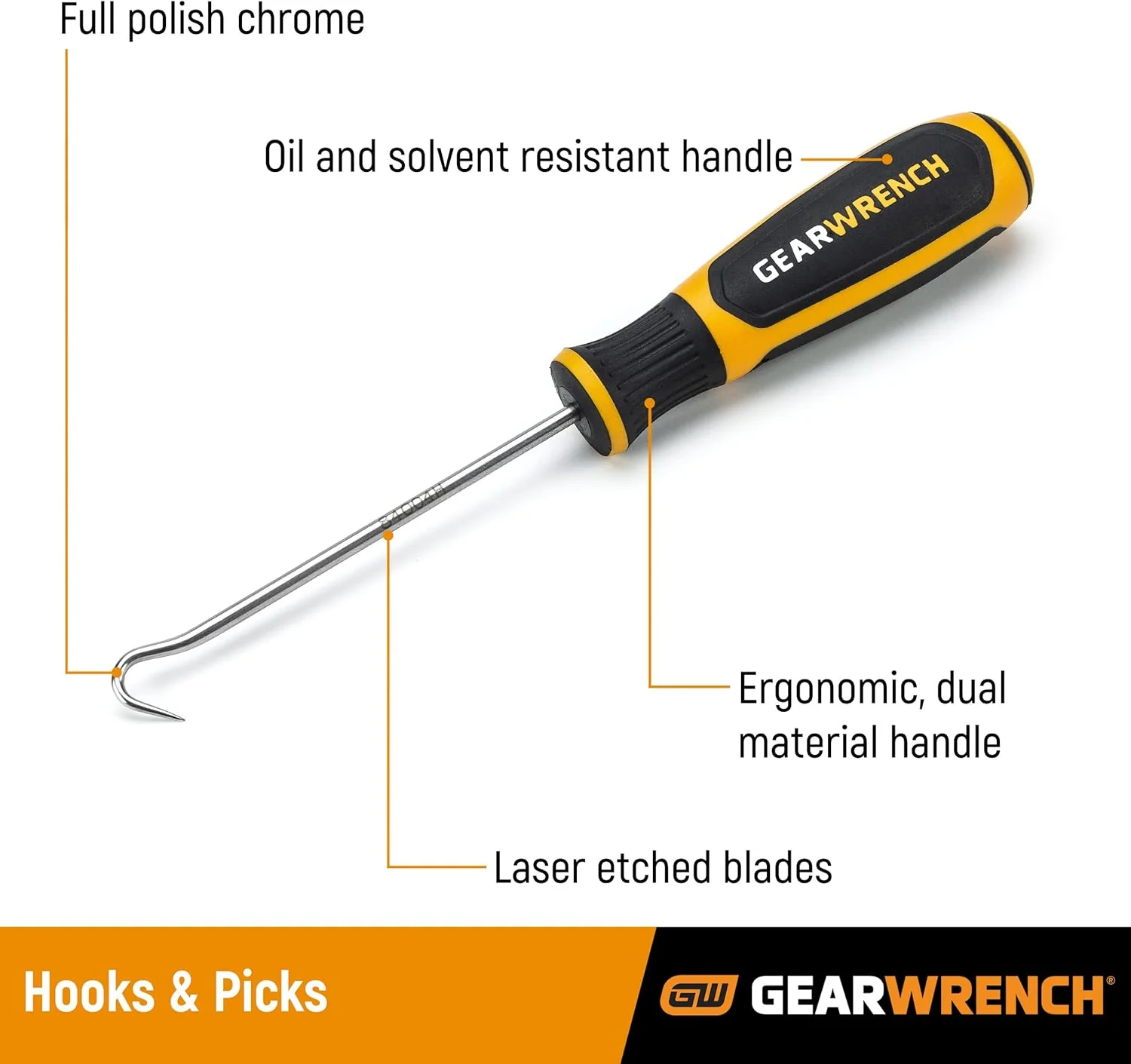 GEARWRENCH (84040H) 4 Pc. Mini Hook & Pick Set - Image 2