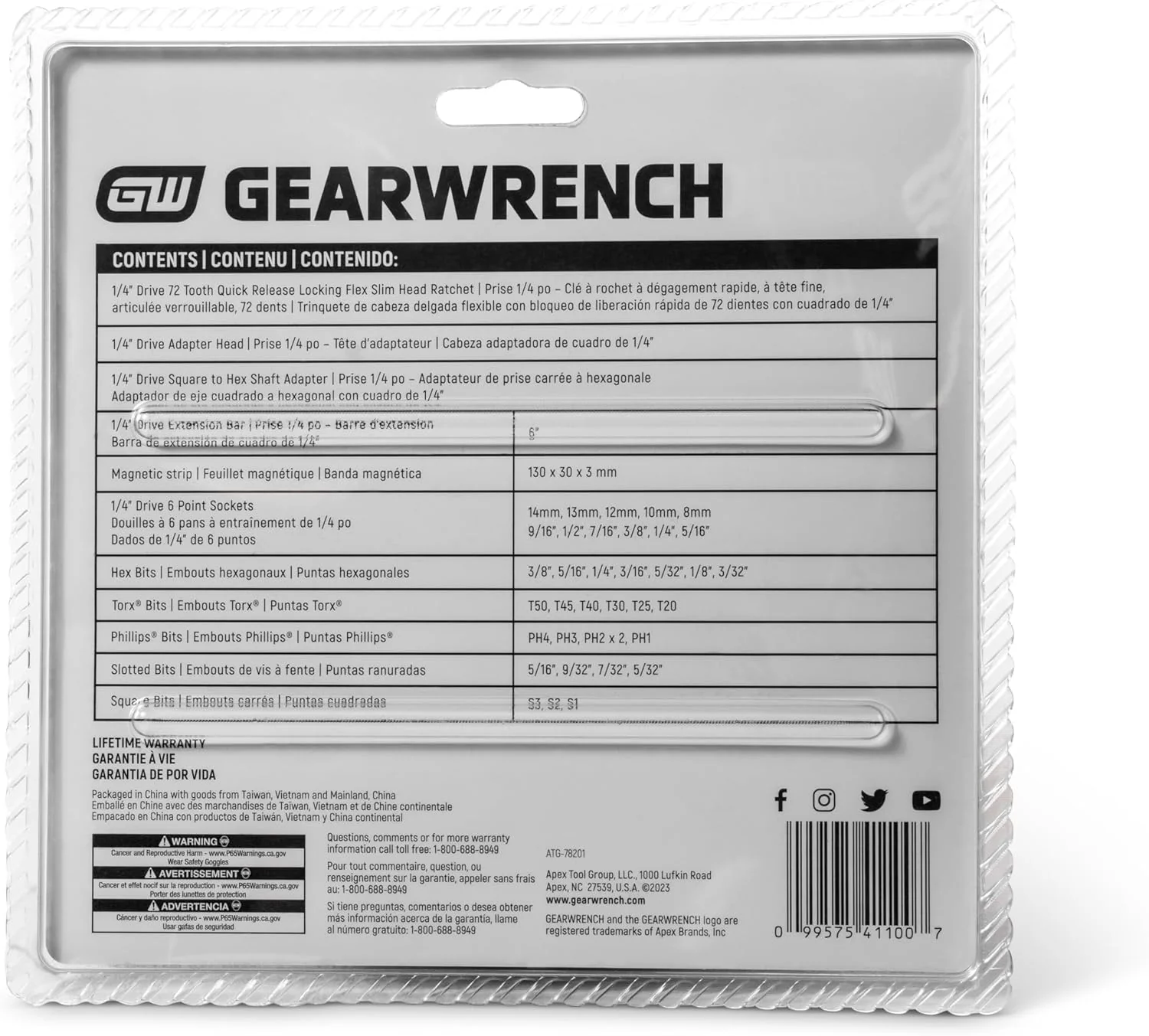 GEARWRENCH GWMBS41 41 Piece 1/4" Drive Ratchet MicroDriver Set - Image 6
