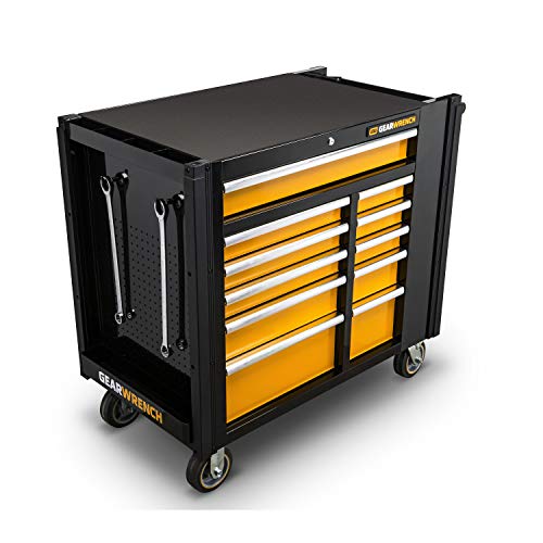 GEARWRENCH 42" 11 Drawer Mobile Work Station, Black & Orange - 83169 - Image 3