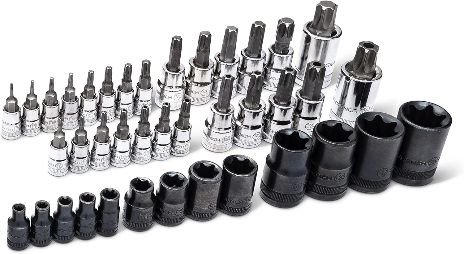 GEARWRENCH 89087 49 Piece 1/4", 3/8", 1/2" Drive Torx Bit Socket Master Set - Image 4