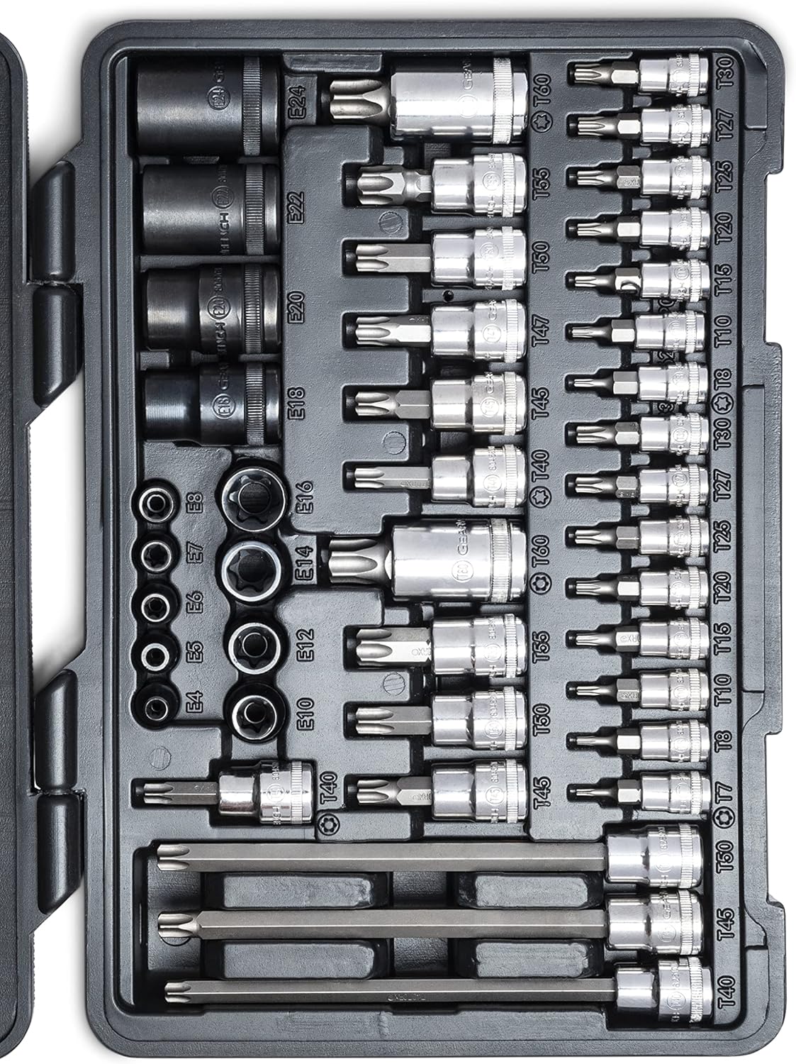 GEARWRENCH 89087 49 Piece 1/4", 3/8", 1/2" Drive Torx Bit Socket Master Set - Image 7