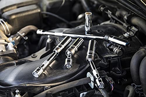 GEARWRENCH 5 Pc. 3/8" Drive 6 Pt. Magnetic Swivel Spark Plug Socket Set, 80601 , Black - Image 11