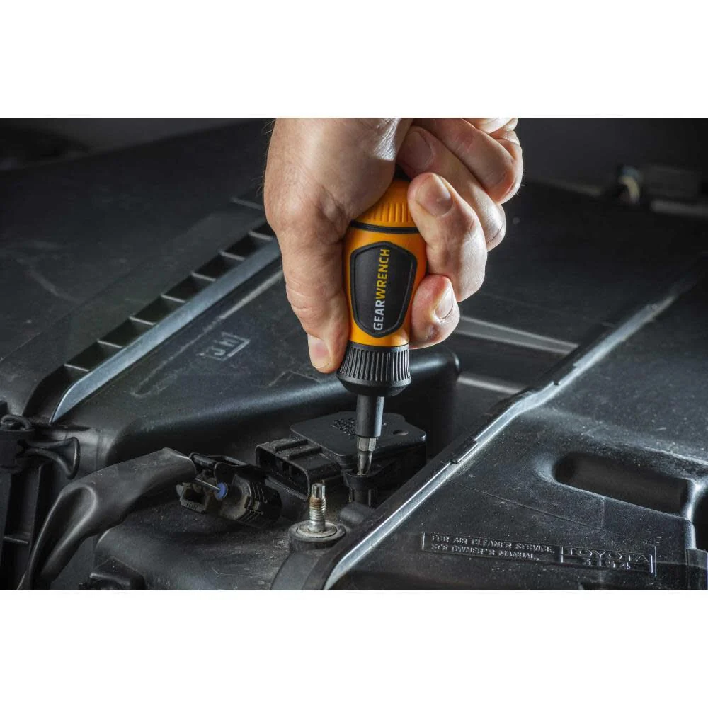 GEARWRENCH 6-in-1 Stubby Ratcheting Multi-Bit Driver - 80061R - Image 4