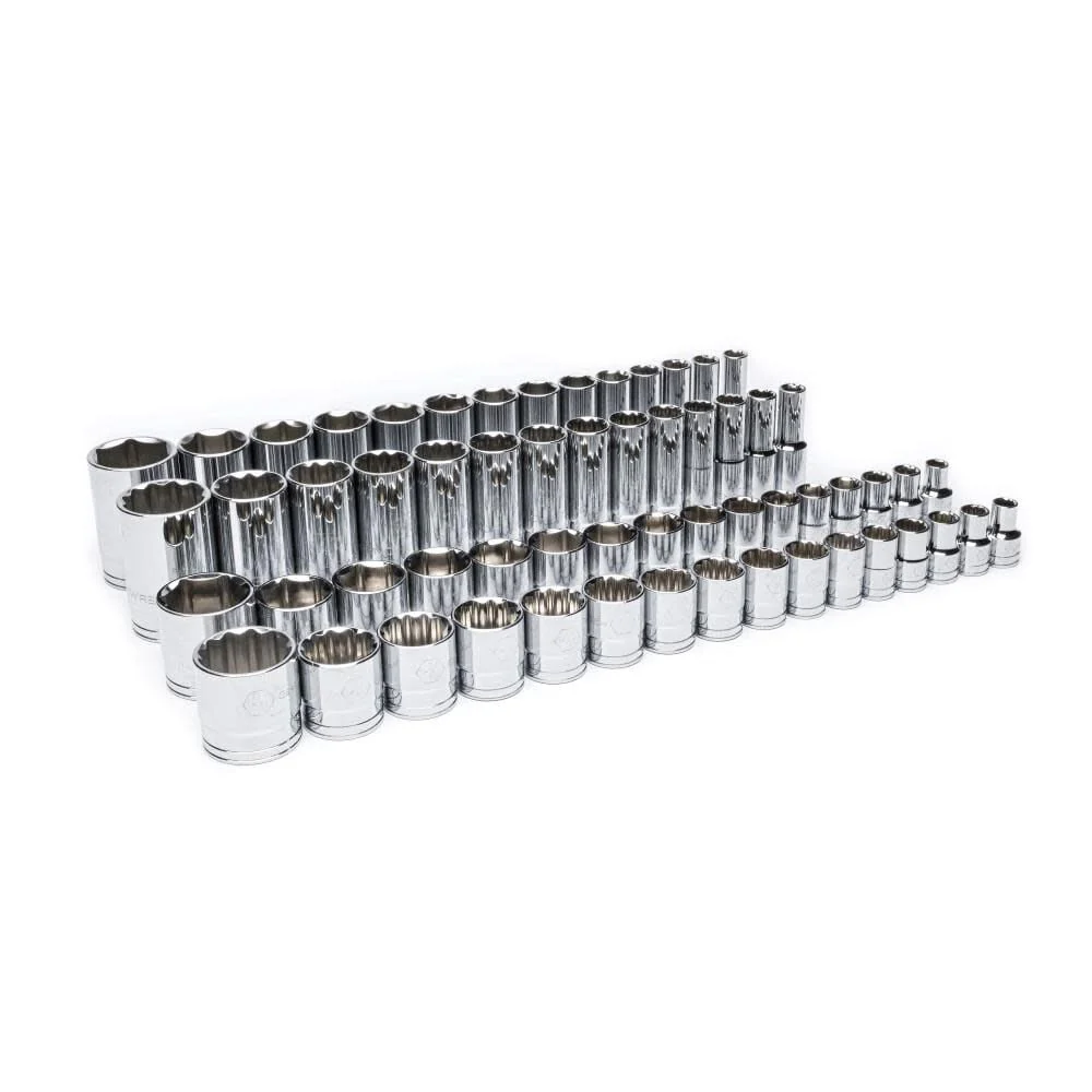GEARWRENCH 60 Piece 1/2� Drive Master SAE Socket Set in Foam Storage Tray - GWMSSKT12SAE - Image 4