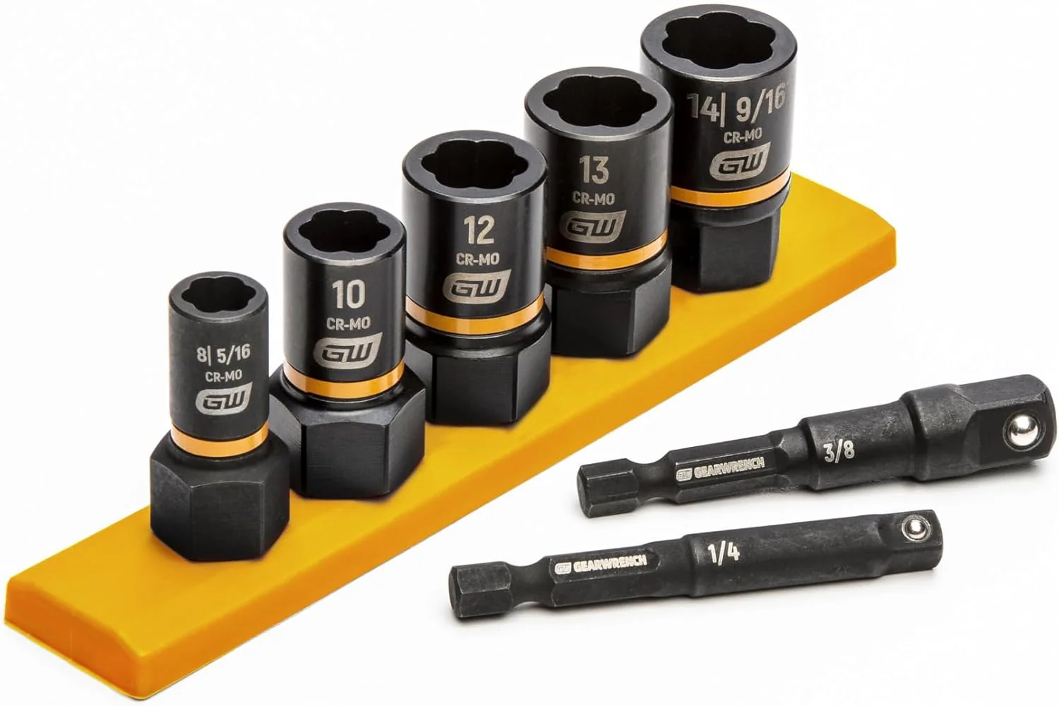 GEARWRENCH 7 Pc. 1/4 & 3/8" Drive Metric Bolt Biter Impact Extraction Socket Set - 87911 - Image 2