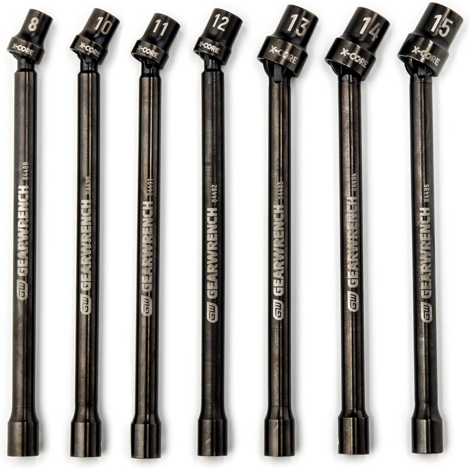 GEARWRENCH 7 Pc. 3/8" Drive 6 Pt. x-Core Pinless Universal Impact Metric Extension Socket Set - 84980 - Image 2