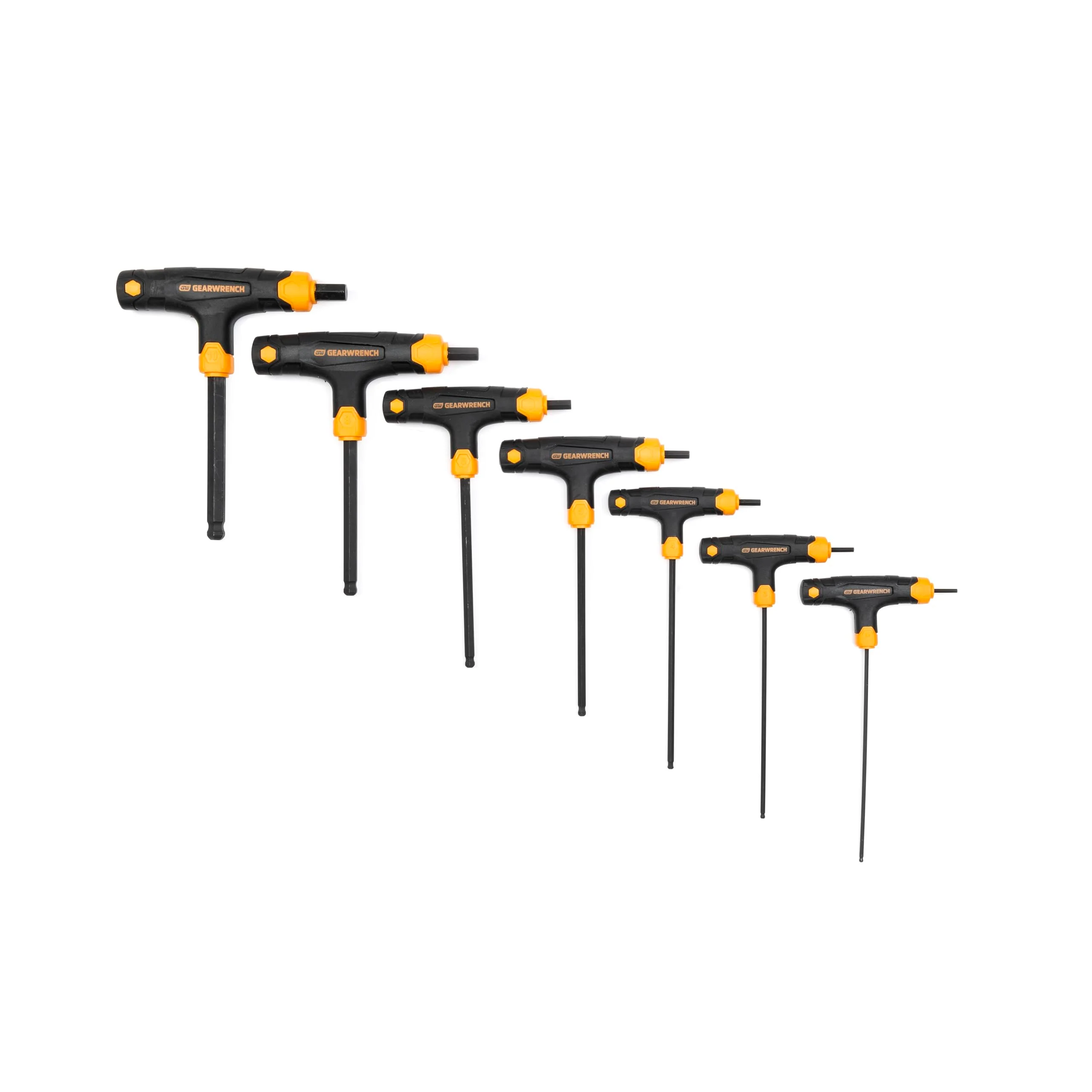 GEARWRENCH 83516 7 Piece Metric T-Handle Ball End Hex Key Set