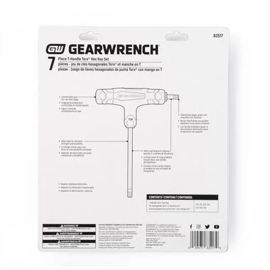 GEARWRENCH 7 Piece T-Handle Torx� Key Set - 83517 - Image 2