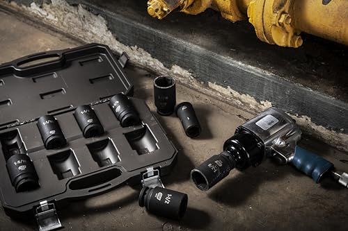 GEARWRENCH 8 Piece 3/4" Drive 6 Point Deep SAE Impact Socket Set |1-15/16" to 1-1/2" | 84036 - Image 5