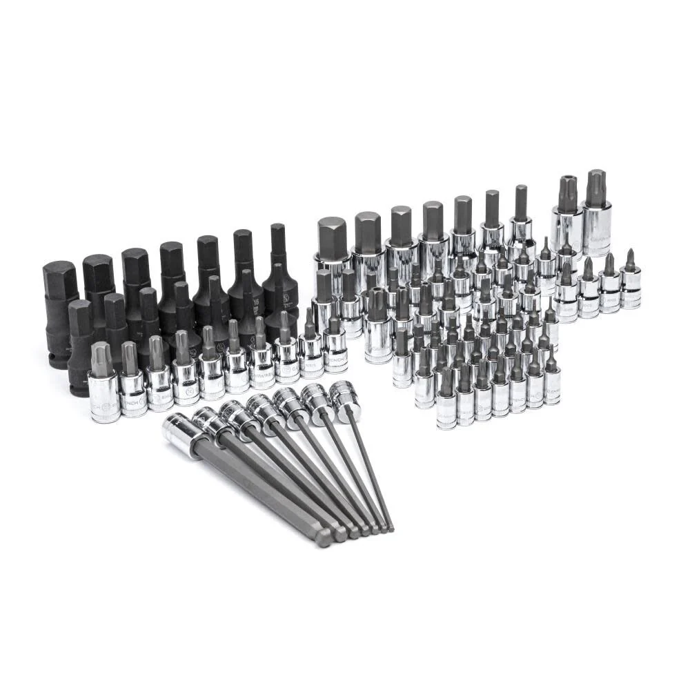 GEARWRENCH 88 Piece 1/4�, 3/8�, 1/2� Drive SAE Bit Socket Set in Foam Storage Tray - GWMSBSKCBSAE - Image 4