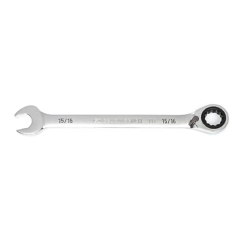 GEARWRENCH 90T 15/16" Reversible Ratcheting Combination Wrench - 86652, Large