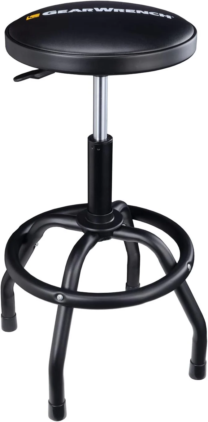 GEARWRENCH 86992 Adjustable Height Swivel Shop Stool, 26" to 31"