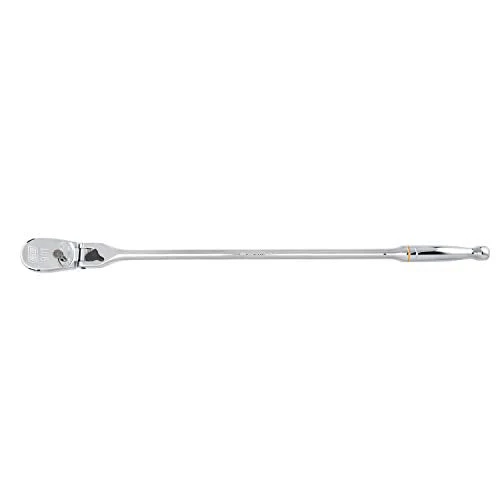 GEARWRENCH 1/2in Drive 90-Tooth Locking Flex Head Teardrop Ratchet 24in - Image 4