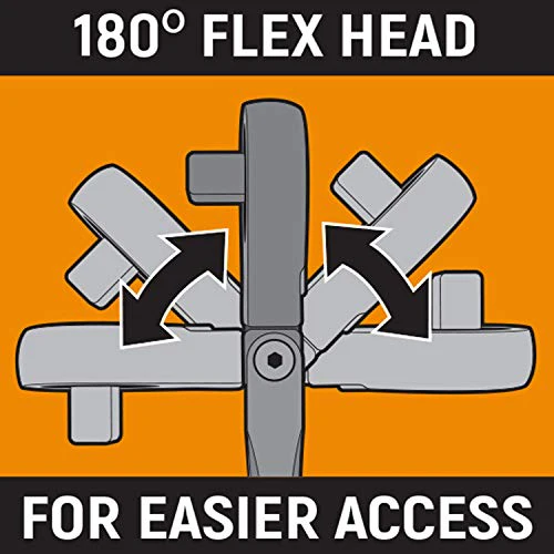GEARWRENCH 1/2in Drive 90-Tooth Locking Flex Head Teardrop Ratchet 24in - Image 5