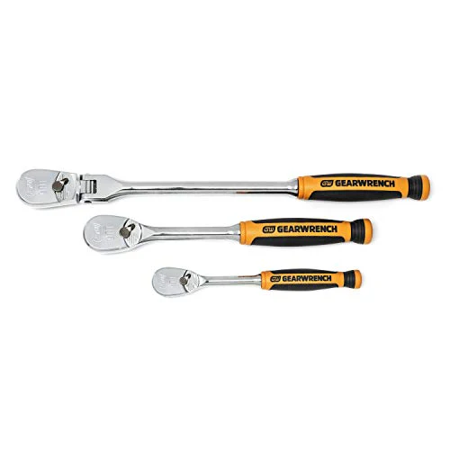 GEARWRENCH Drive Tooth Full Polish Flex-Head RATCHET Set - Image 14