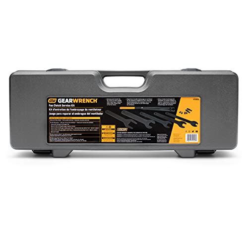 GEARWRENCH Fan Clutch Service Set, Fan Nut Wrenches, Pully Holder, Blow Mold Case- 41580D - Image 3